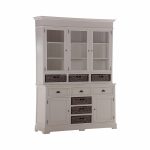 Recycled Teak White Dyed & Koboo Rattan Cabinet Albatera