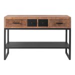 Teak Reclaimed Wood Side Table Hailey
